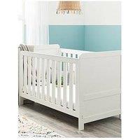 Babymore Caro Cot Bed - White Wash