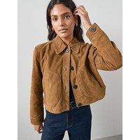 The Very Collection Suede Jacket - Brown