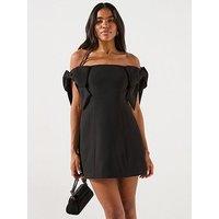 Forever New Adalyn Mini Bow Dress - Black