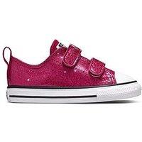 Converse Infants Chuck Taylor All Star Glitter Easy-On Low Top - Pink