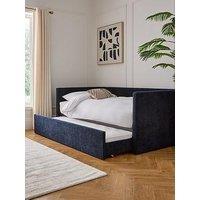 Very Home Newport Day Bed With Low Level Trundle And Mattress Options (Buy & Save!) - Fsc Certified - Bed With Fold-Away Trundle And 2 Microquilt Mattresses