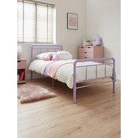 Very Home Freddie Children'S Metal Single Bed Frame With Mattress Options (Buy & Save!) - Lilac - Bed Frame With Premium Mattress