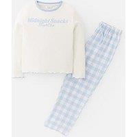The Very Collection Slogan Rib Slogan Pyjamas - Multi