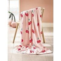 Catherine Lansfield Disco Cherries Throw- 200X240Cm