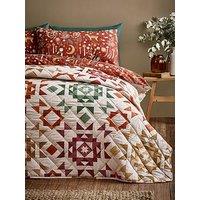 Catherine Lansfield Autumn Patchwork Bedspread- 220X230Cm