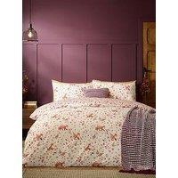 Catherine Lansfield Woodland Fox So Soft Reversible Duvet Cover Set Natural