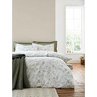 Bianca Thea Floral 200 Thread Count Cotton Reversible Duvet Set Green