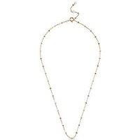 Enamel Copenhagen Lola Necklace 18Ct Gold Plated 925 Sterling Silver - Blush