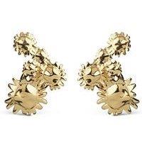 Enamel Copenhagen Sunshine Field Studs 18Ct Gold Plated 925 Sterling Silver
