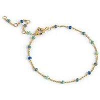 Enamel Copenhagen Lola Bracelet 18Ct Gold Plated 925 Sterling Silver - Atlantic