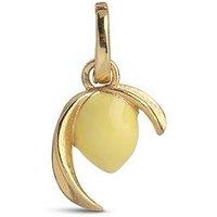 Enamel Copenhagen Lively Lemon Charm 18Ct Gold Plated 925 Sterling Silver
