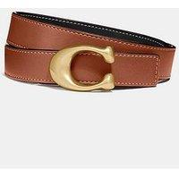 Coach 25Mm Sculpted C Reversible Belt - Black/Brown