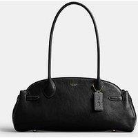 Coach Glazed Leather Empire Carryall 34 - Black