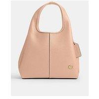 Coach Polished Pebble Leather Lana Shoulder Bag 23 - Cream