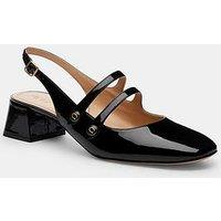 Coach Winley Patent Leather Slingback Mary Jane - Black