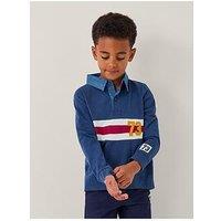 Monsoon Boys Long Sleeve Polo Top - Navy