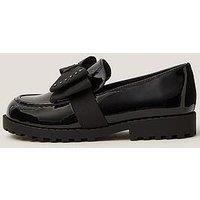 Monsoon Girls Bow Loafers - Black