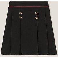 Monsoon Girls Bow Pleat Pointe Skirt - Black