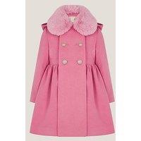 Monsoon Girls Natalia Coat - Pink