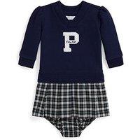 Polo Ralph Lauren Baby Girls 2 In 1 Dress - Navy
