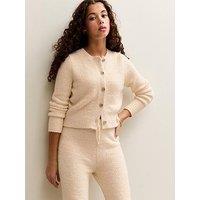 New Look 915 Girls Slubby Knit Teddy Cardigan - Cream