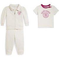 Polo Ralph Lauren Baby Girls 3 Piece Outfit Set - Multi