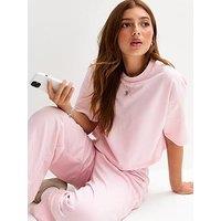 New Look 915 Girls Short Sleeve Sweatshirt - Light Pink