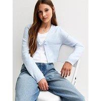 New Look 915 Girls Knitted Cardigan - Light Blue