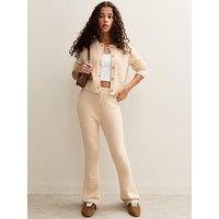 New Look 915 Girls Elasticated Waist Flared Trousers - Cream