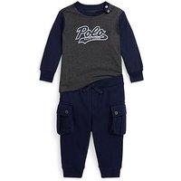 Polo Ralph Lauren Baby Boys Jog And Sweat Set - Dark Grey