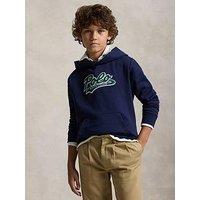 Polo Ralph Lauren Boys Script Logo Hoodie - Navy