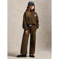 Polo Ralph Lauren Girls Varsity Sweat Pants - Brown
