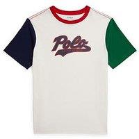 Polo Ralph Lauren Boys Short Sleeve Script Logo T-Shirt - Multi