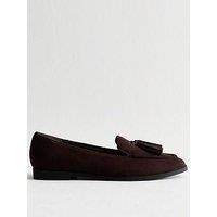 New Look Brown Suedette Tassel Loafers