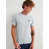 Belstaff Left Chest Patch Logo T-Shirt - Light Blue