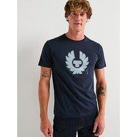 Belstaff Bitmap Large Logo T-Shirt - Navy