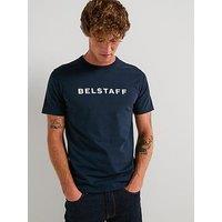 Belstaff Linear Logo T-Shirt - Navy