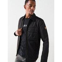 Belstaff Drome Cotton Zip Overshirt - Black
