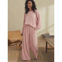 B By Ted Baker Text Wide Leg Pyjama Set - Pink
