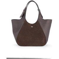 Boss Leah Big Tote Bag - Dark Purple