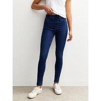 New Look Mid Rise Lift & Shape Emilee Jeggings - Blue