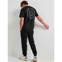 Belstaff Border Large Back Logo T-Shirt - Black