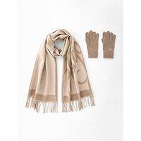 Hugo Sabryna Scarf Set - Beige