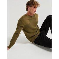 Belstaff Commander Knitted Cotton Crew Neck Knitted Jumper - Green