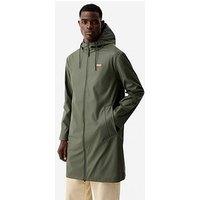 Hunter Mens Andrea Pu Longline Raincoat - Green