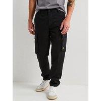 Belstaff Route Cotton Uncuffed Cargo Pants - Black