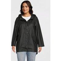 Vero Moda Curve Malou Coated Jacket - Black