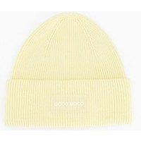 Pieces Nolla Beanie Hat - Yellow