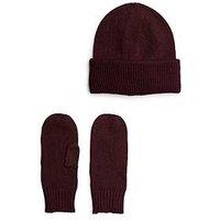 Pieces Beanie And Mittens 2-Pack - Red