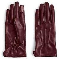 Pieces Cellie Smart Gloves - Dark Red